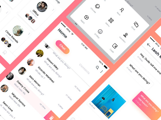 Chat More 界面包素材之家精选sketch素材