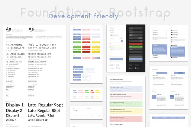 专业Web用户界面工具包UI模板[Sketch] 4ocal Web UI Kit for Sketch插图(3)