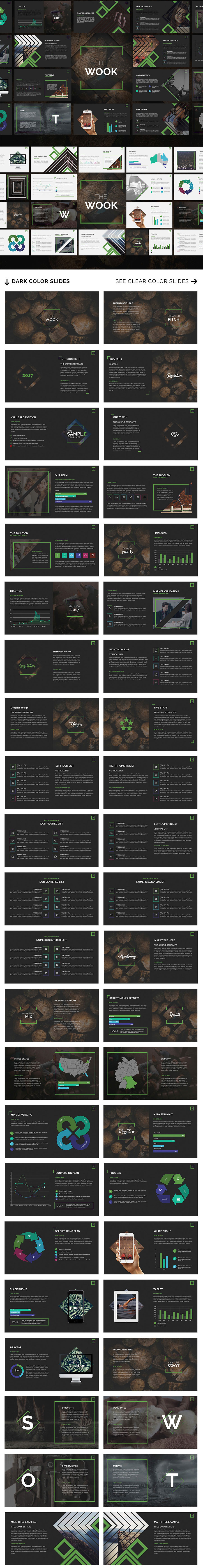素材库下午茶：一套有逼格的文艺范的PPT模版下载[pptx,黑色+白色]