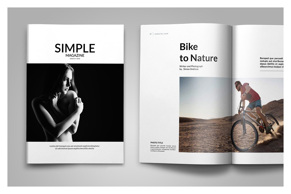 时尚简易时尚大图杂志（画册）模板插图(10)