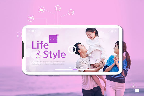 温馨家庭快乐生活海报设计模板