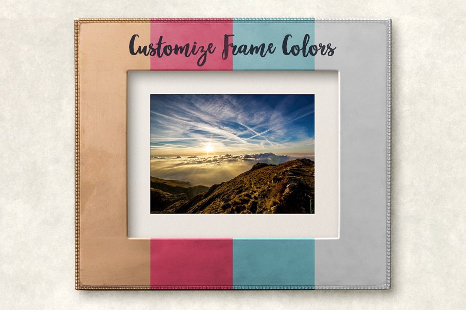 复古怀旧风格相框样机模板集 Picture Frame Mockups Volume 2插图(4)