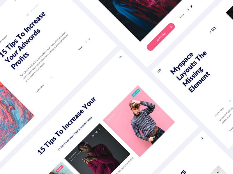 Organix 网页博客界面素材之家精选sketch素材