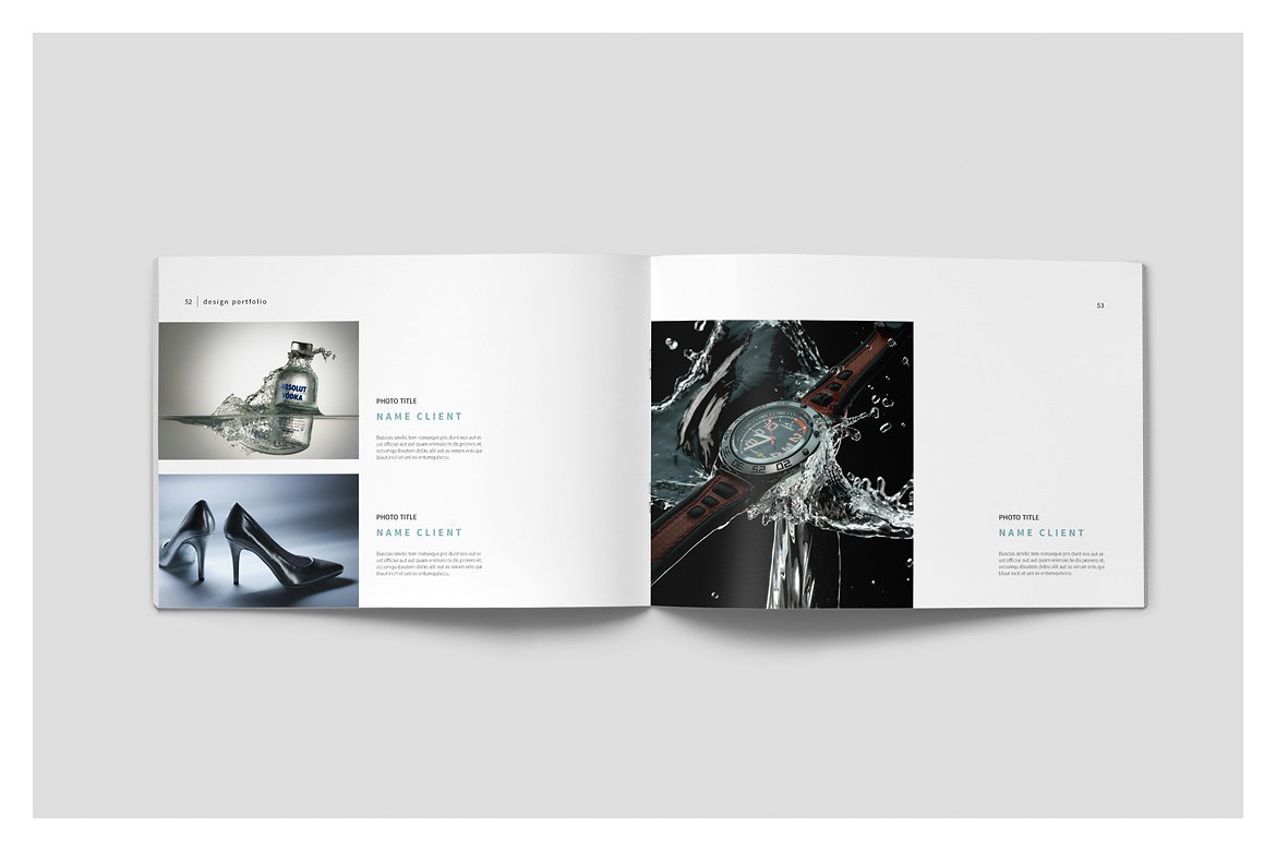 设计感强的多用途平面画册组合模板插图(27)