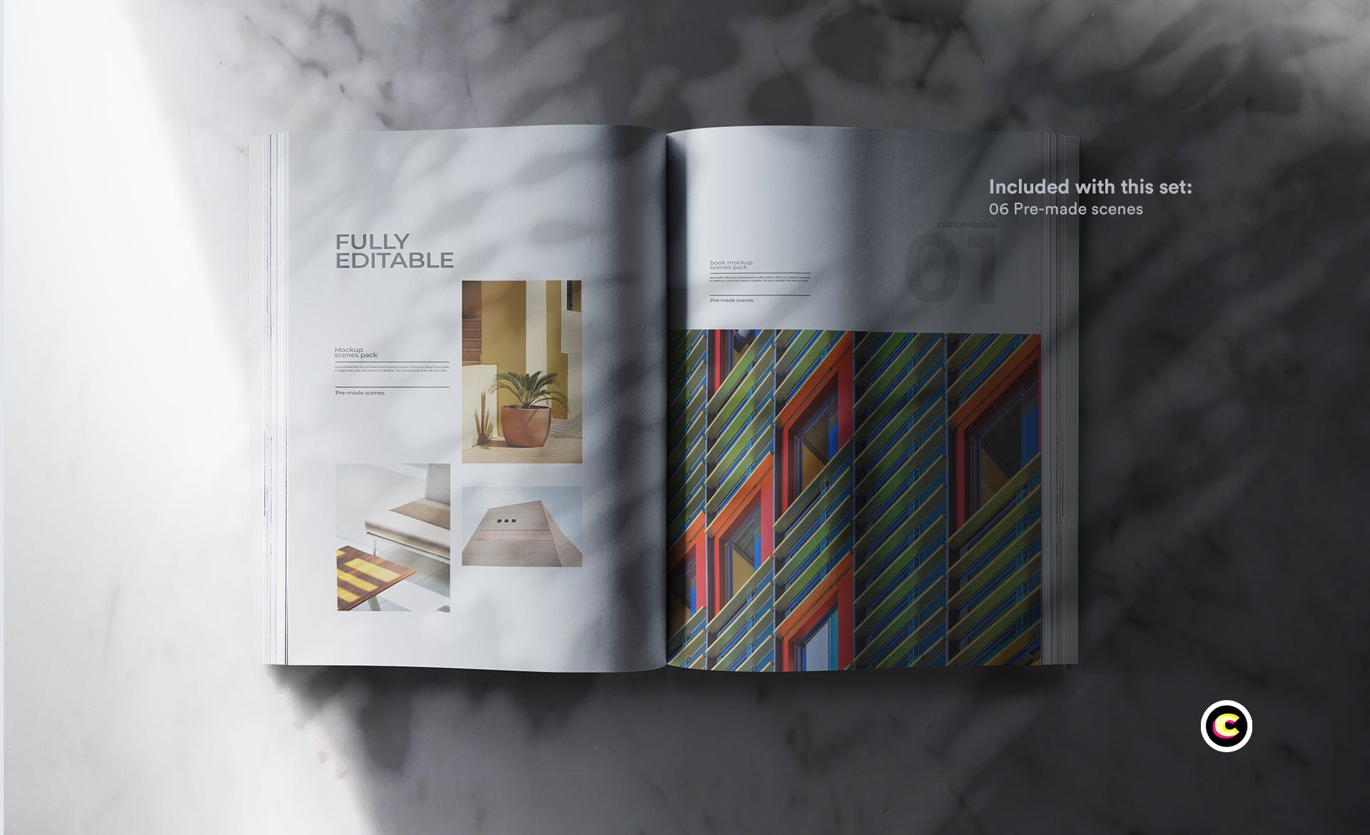 精品图书封面&排版设计效果图样机素材库精选模板 Book Mock Up插图(2)