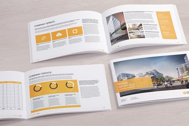 A5规格杂志画册样机模板 A5 Magazine / Brochure Mock-up’s插图(5)