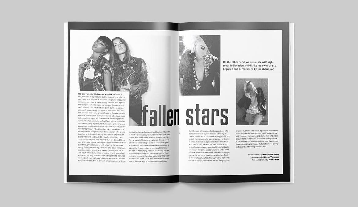 时尚/摄影/服装主题素材库精选杂志设计INDD模板 Magazine Template插图(12)