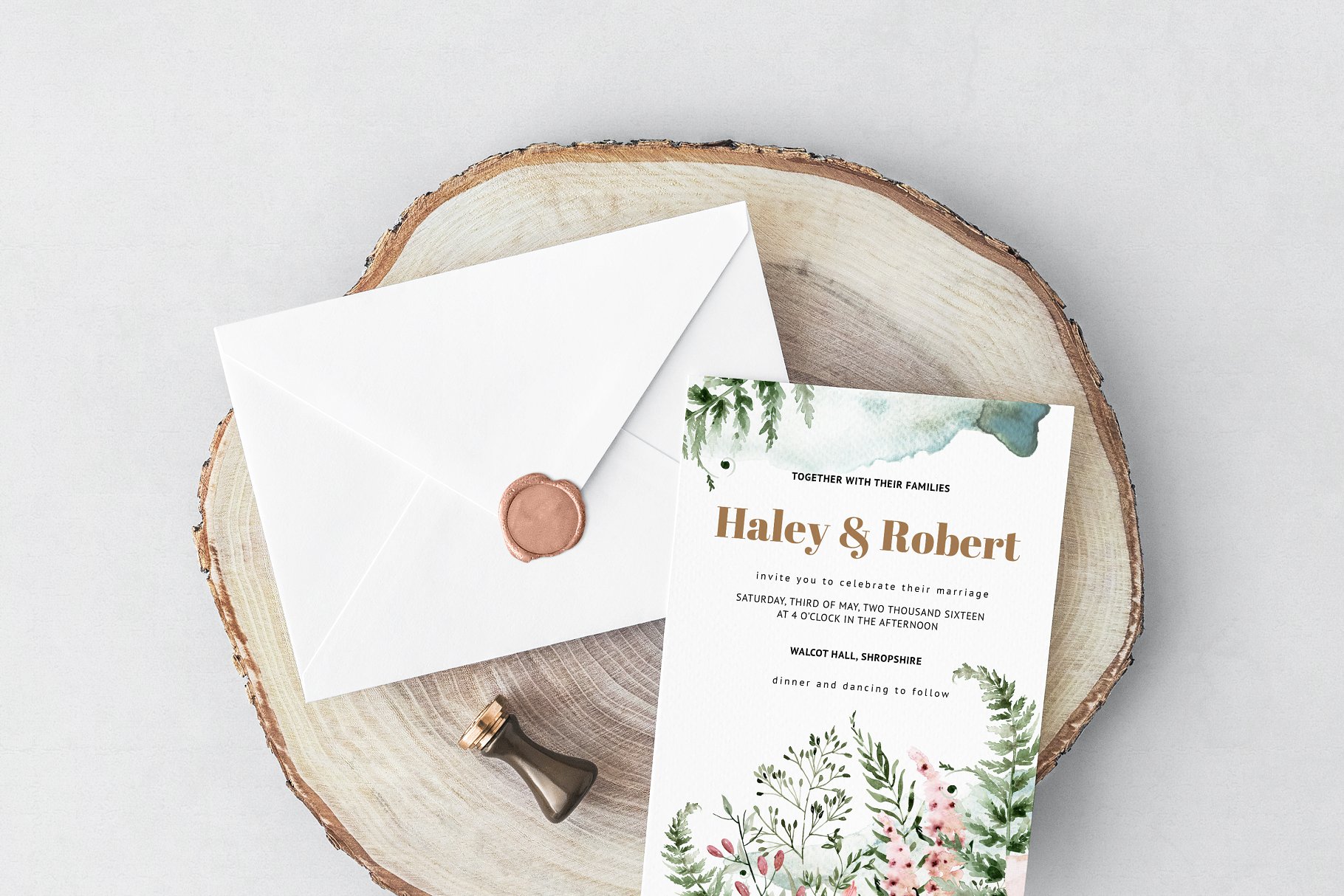 森林的气息水彩剪贴画元素 Watercolor Forest Scent插图(4)