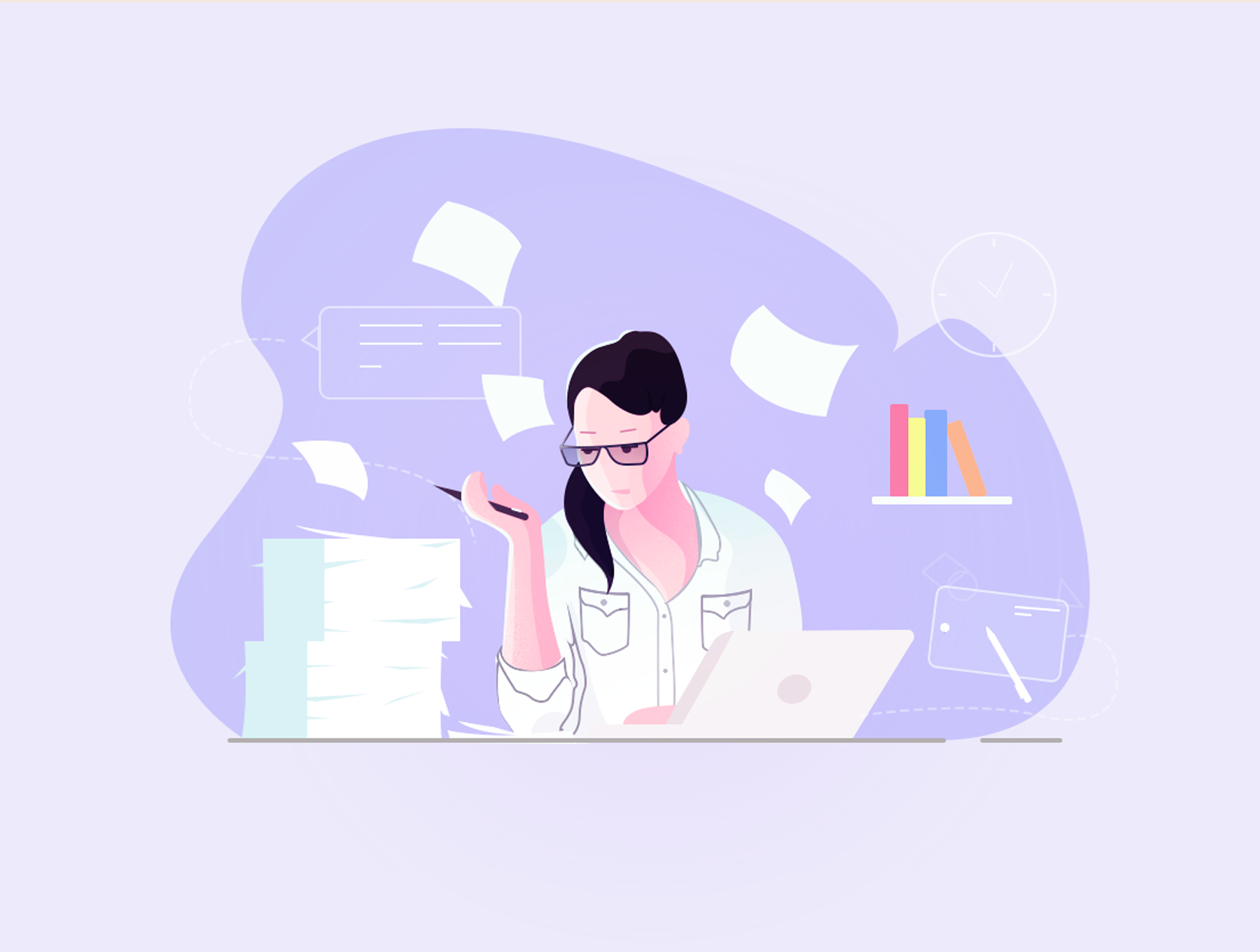 素材库下午茶：多彩的人物角色插画合集[PSD]插图(3)