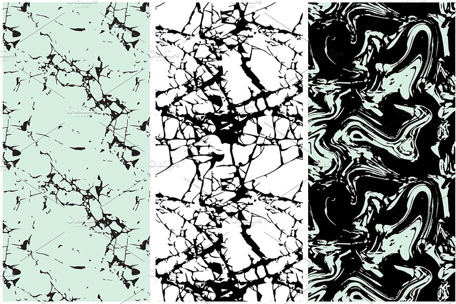 岩石和大理石无缝图案纹理 Rock & Marble Seamless Patterns插图(4)