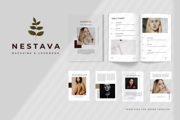2019-2020时尚服饰杂志设计模板 Nestava – Fashion Magazine Template