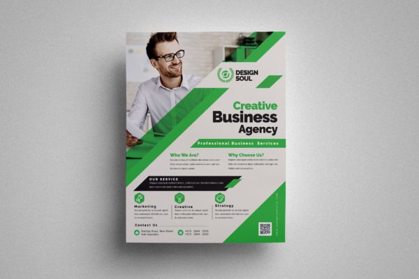 企业宣传推广传单&amp;海报设计模板 Corporate Flyer