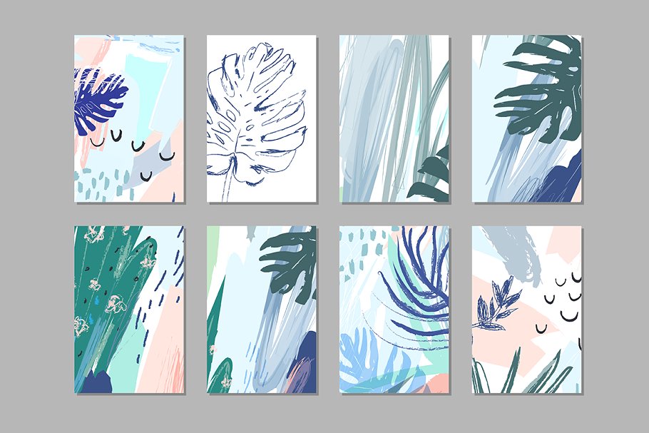 热带疯狂水彩图形插画 Tropical Madness graphic set插图(3)