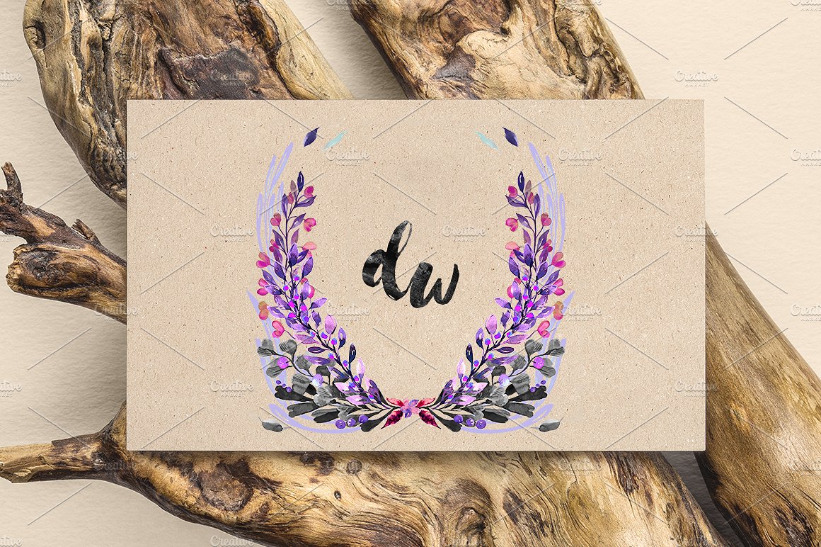 2018流行色爱情情人节手绘元素集合插图(4)