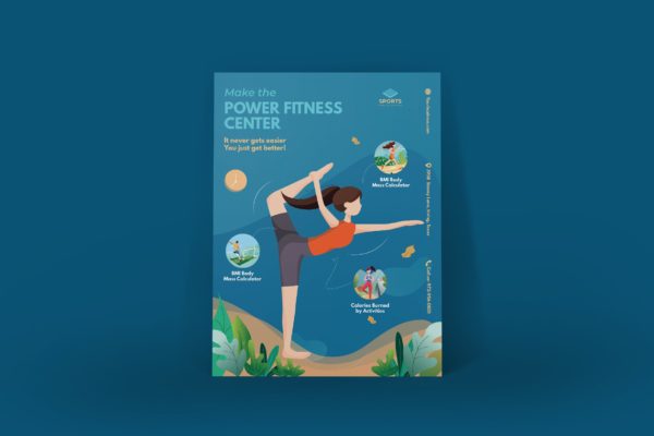 体育活动主题插画海报PSD素材素材库精选模板 Sport Activities Poster Illustration Template