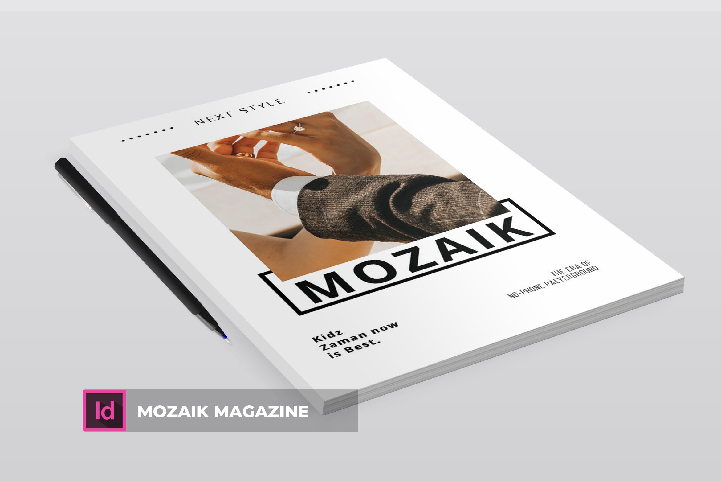 时尚生活主题素材库精选杂志排版设计INDD模板 Mozaik | Magazine Template插图
