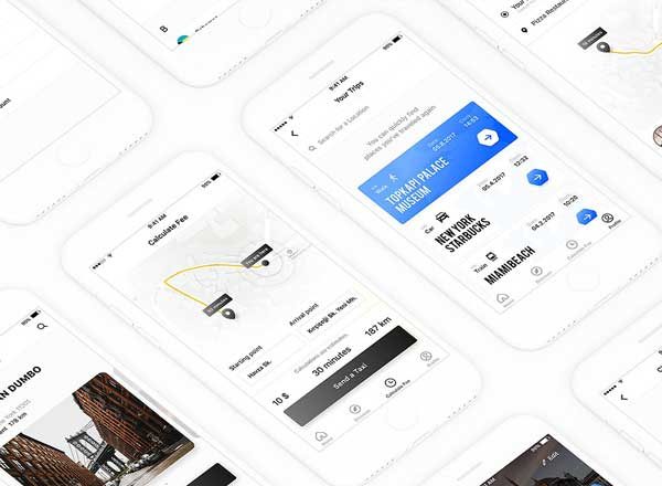 地图类出行应用 UI 套件 Nowgo UI Kit