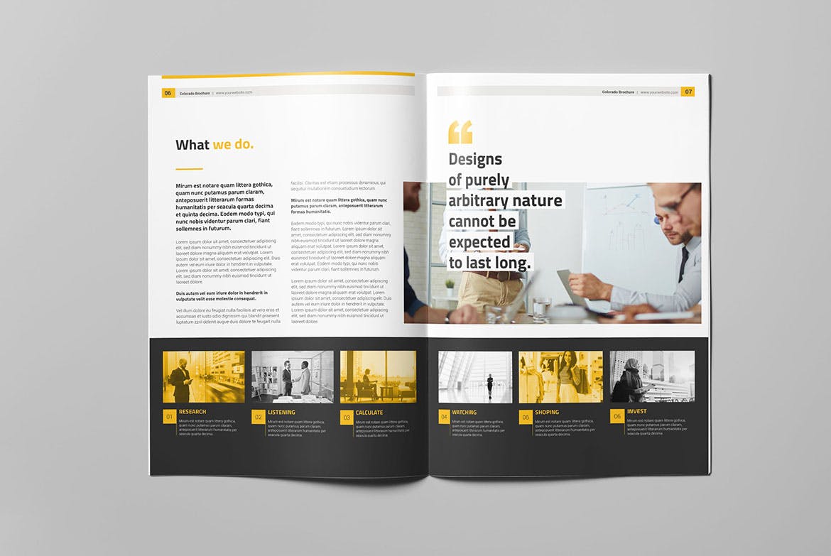 商务企业公司宣传竖版画册设计模板 Colorado Brochure插图(3)