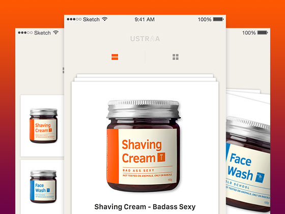 Ustraa iOS App素材之家精选sketch素材