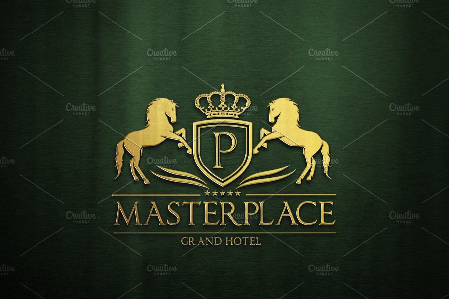 奢华金色&银色风格Logo标志样机v1 Logo Mock-Up V1插图(1)