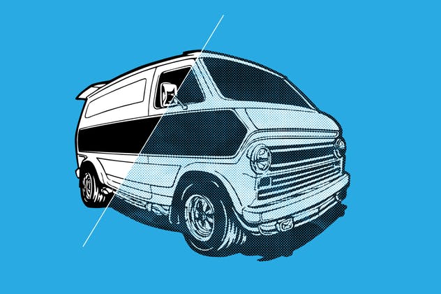 25个超高分辨率高清半色调纹理 A1 Halftone Textures插图(10)