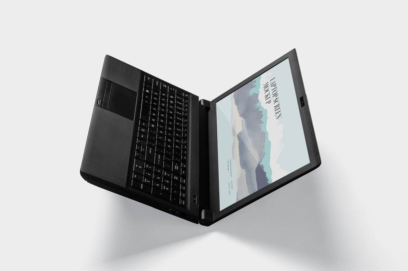 Windows笔记本电脑屏幕预览素材库精选样机模板 Laptop Screen Mockup – Windows Edition插图(1)
