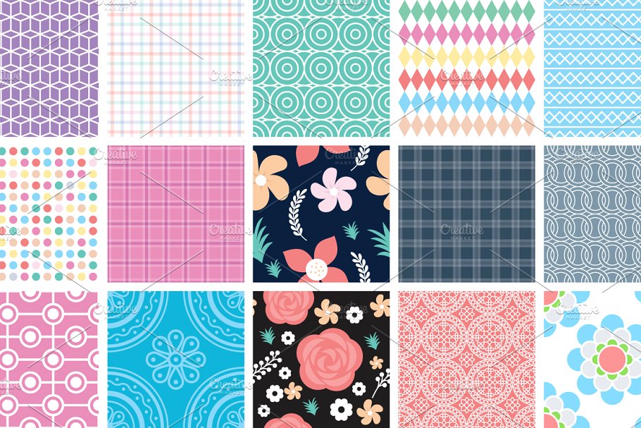 145款重复图形无缝纹理合集 145 Seamless Simple Patterns插图(4)