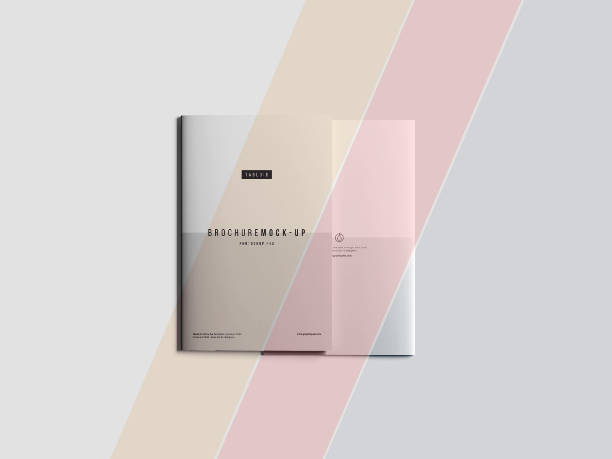 产品手册/宣传册设计效果图样机模板 Tabloid Brochure Mockup – Photoshop插图(11)