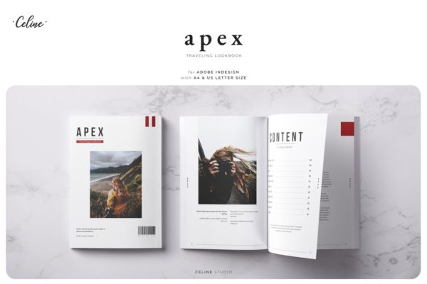 时尚旅游出行图册设计模板