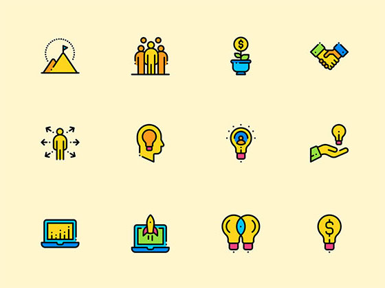 50 枚项目启动元素图标素材之家精选sketch素材