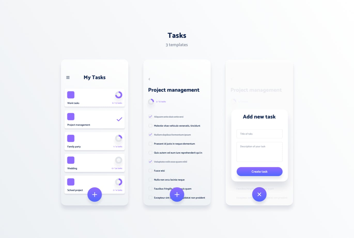 极简主义设计风格APP应用UI设计素材库精选套件v2 Vol. 2 – Spojeeto Mobile App UI Kit插图(8)