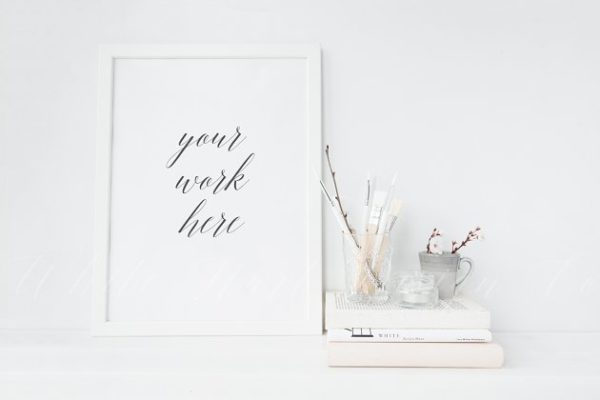 北欧艺术风格相框样机模板 Frame mock up – Nordic style/Artist