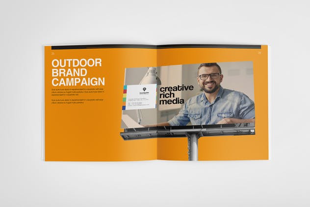 多彩品牌手册画册设计模板 The Colorful – Brand Book Template插图(12)