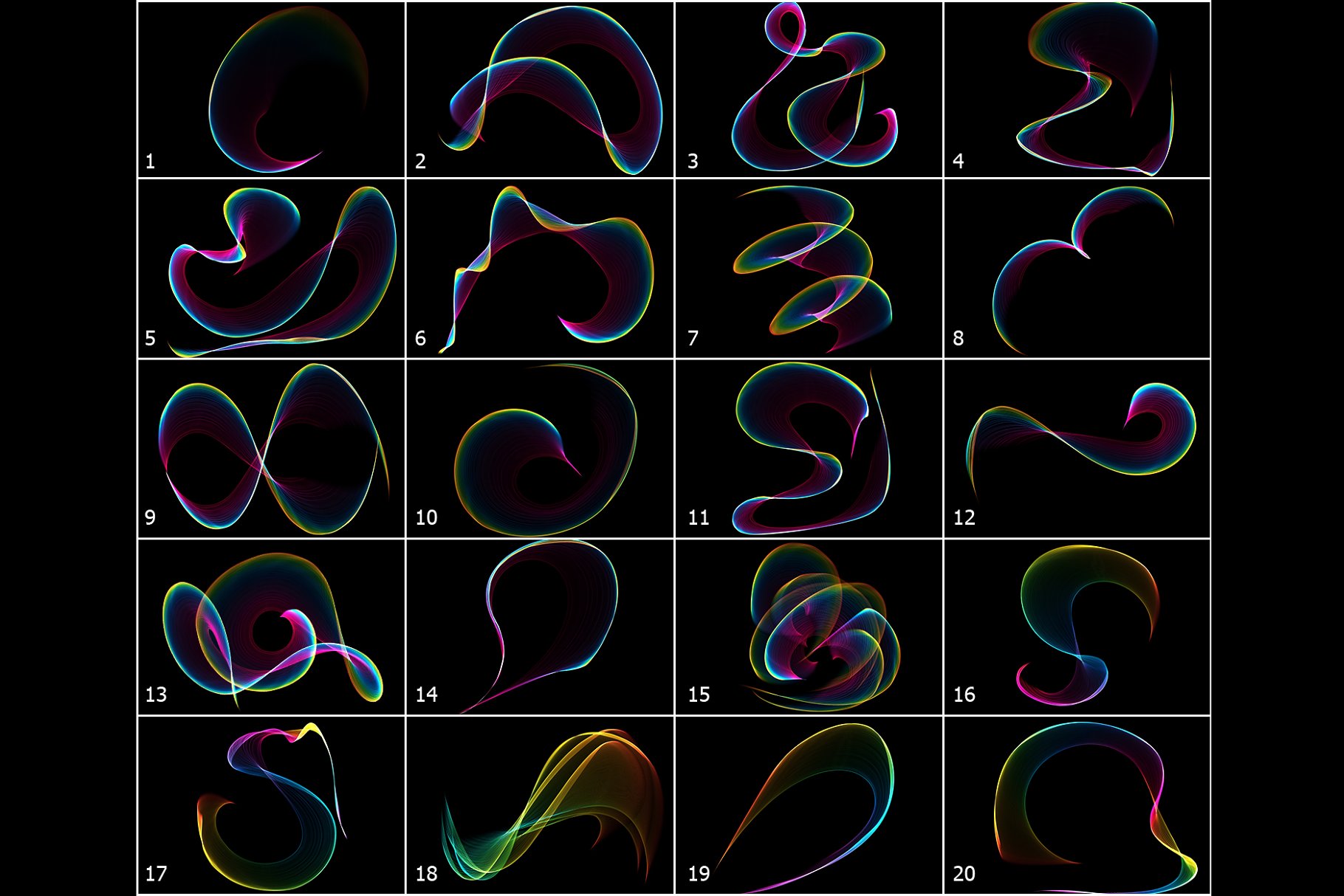 5K高清高分辨率彩虹叠层背景 5K Rainbow Perfection Overlays插图(3)