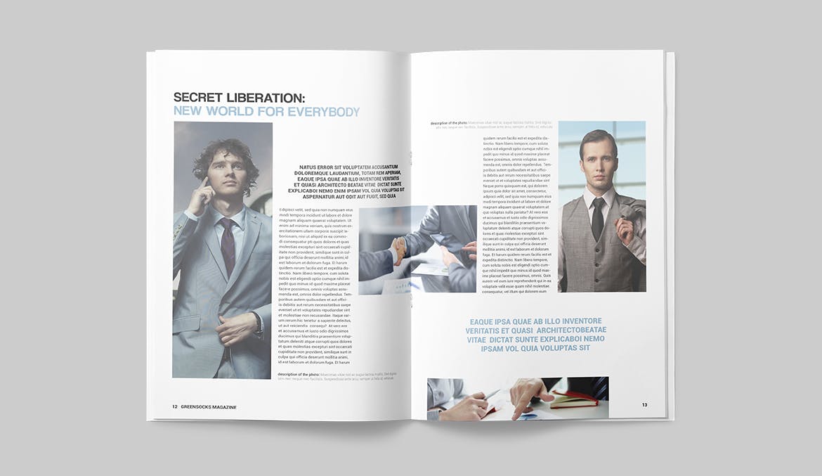 多用途素材库精选杂志版式设计InDesign模板 Magazine Template插图(6)