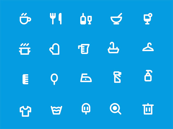 家庭元素线性图标素材之家精选sketch素材