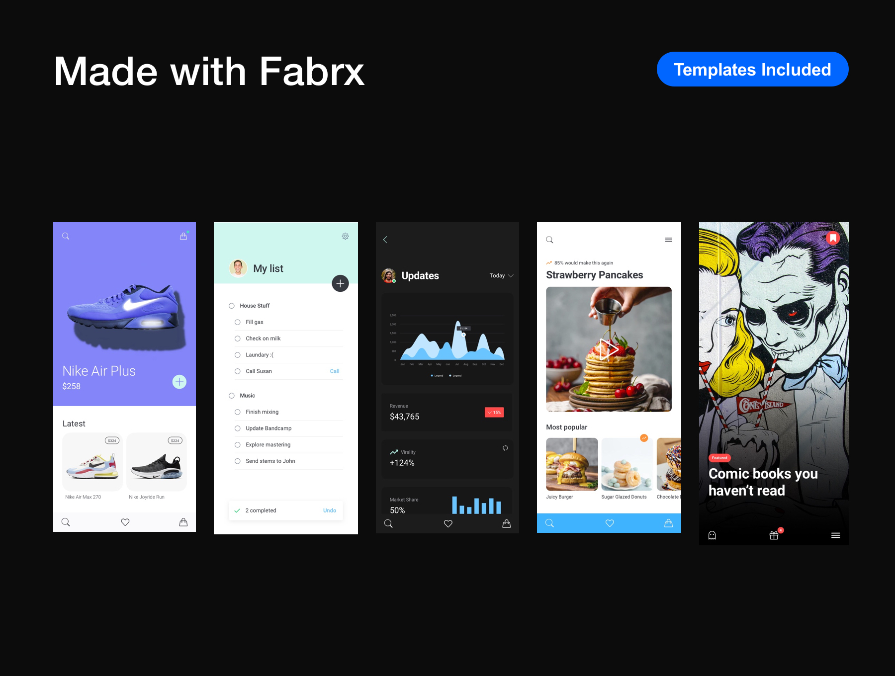 素材库下午茶:创意现代的网站页面设计线框图Fig模板插图(2)
