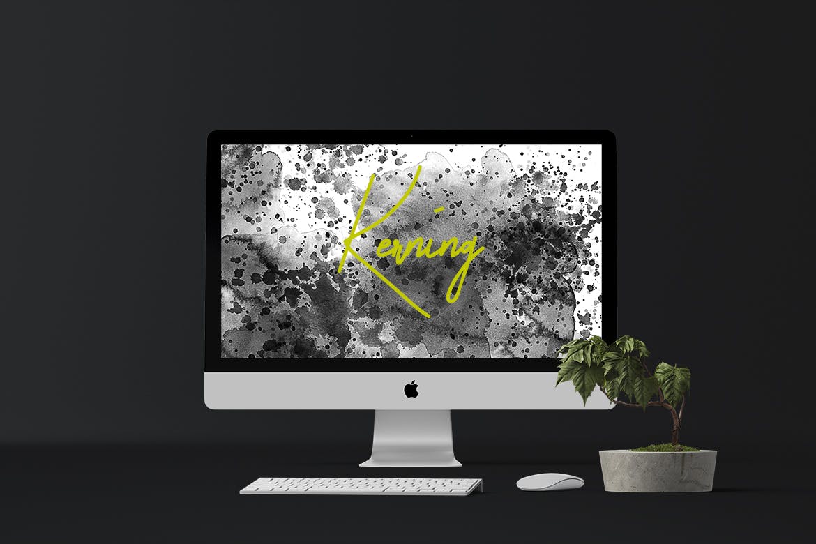 黑色泼墨水彩肌理纹理背景素材v1 Splatter Black Watercolor Vol. 1插图(2)