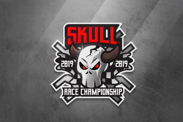 邪恶骷髅头电子竞技战队队徽Logo模板 Skull Race – Mascot &amp; Esport Logo