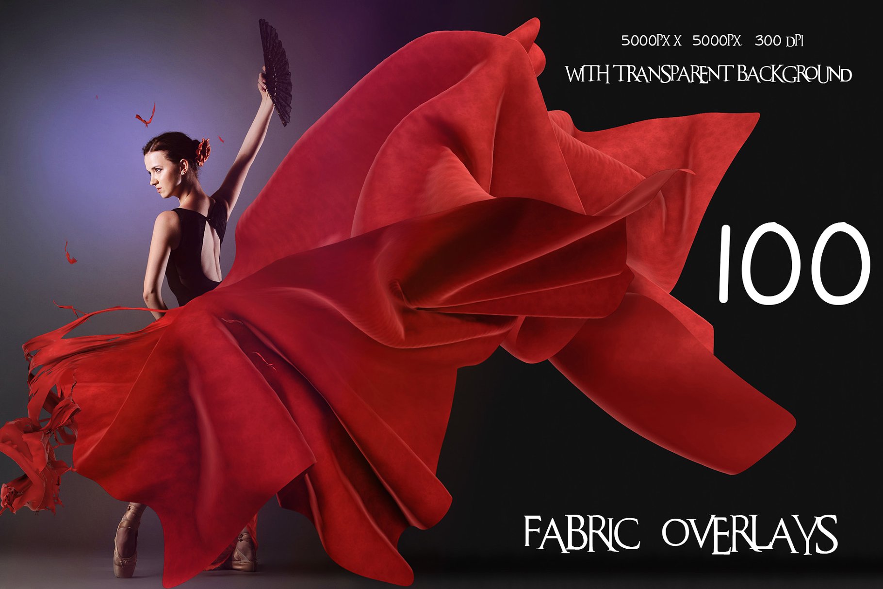 100款深红色织物透明背景叠层 Fabric插图