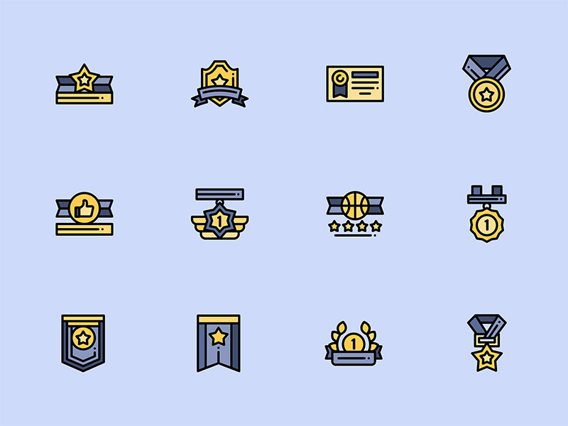 50 枚奖项元素图标素材之家精选sketch素材