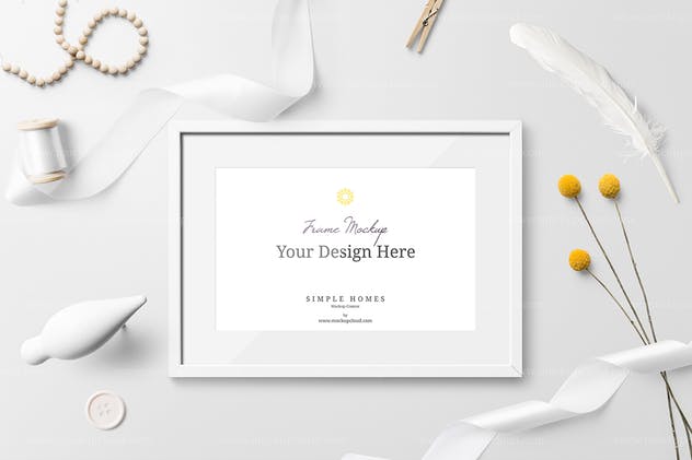 简约家居海报画框样机Vol.1 Simple Homes Mockup Vol. 1插图(2)