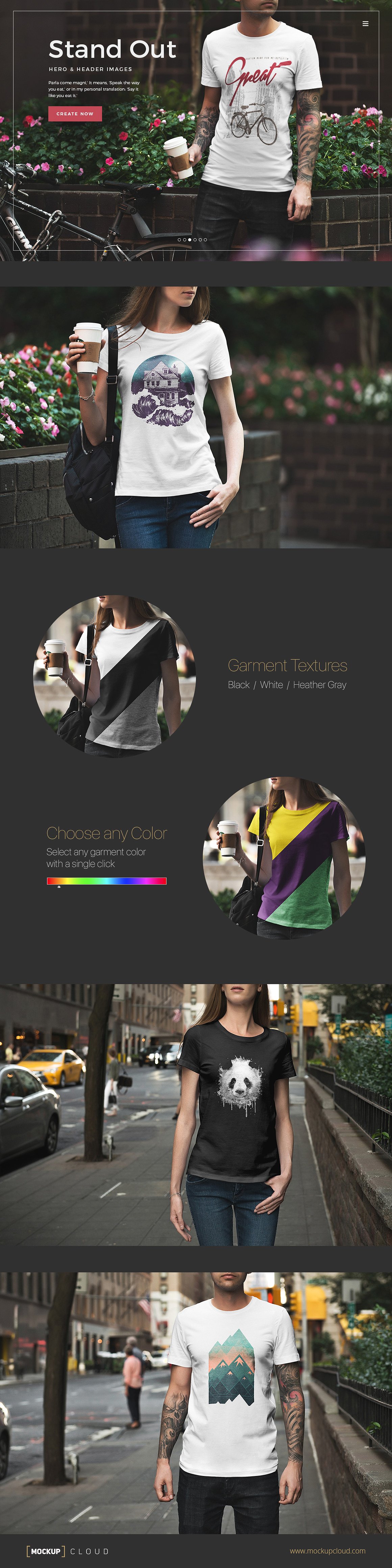 现代城市风格的30件时尚T恤模型插图(2)