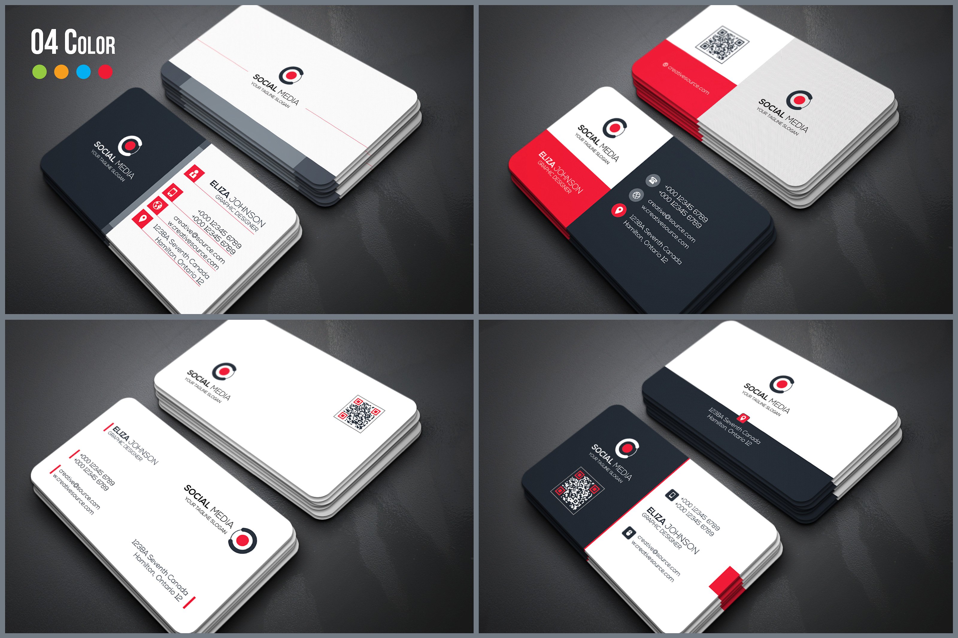 50款独特的商业化名片设计模板下载[psd]插图(11)