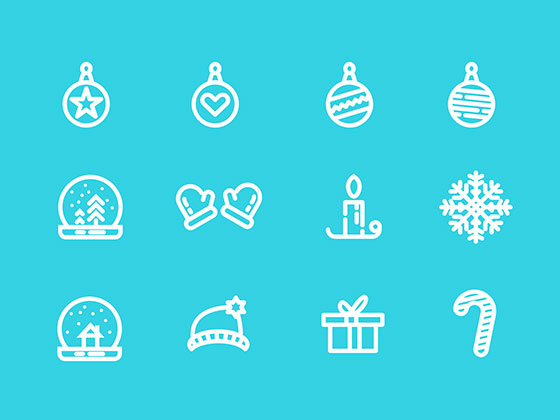 圣诞时间图标素材之家精选sketch素材