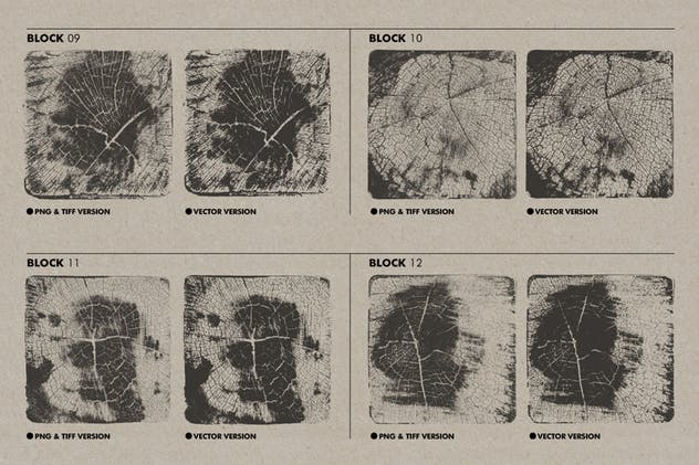 20种横切面木质纹理素材合集 Wooden Block Textures插图(3)