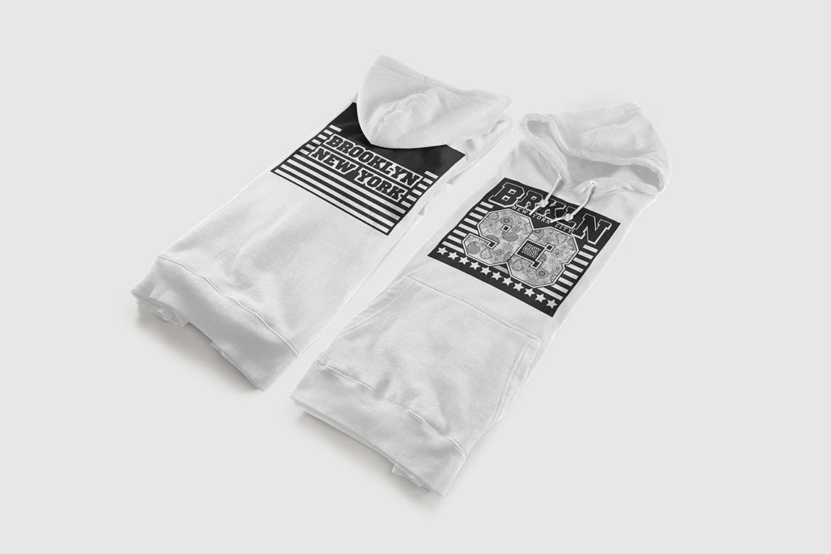 彩色连帽衫运动衫卫衣设计图样机模板 Color Hoodie Sweatshirt Mockup插图(3)