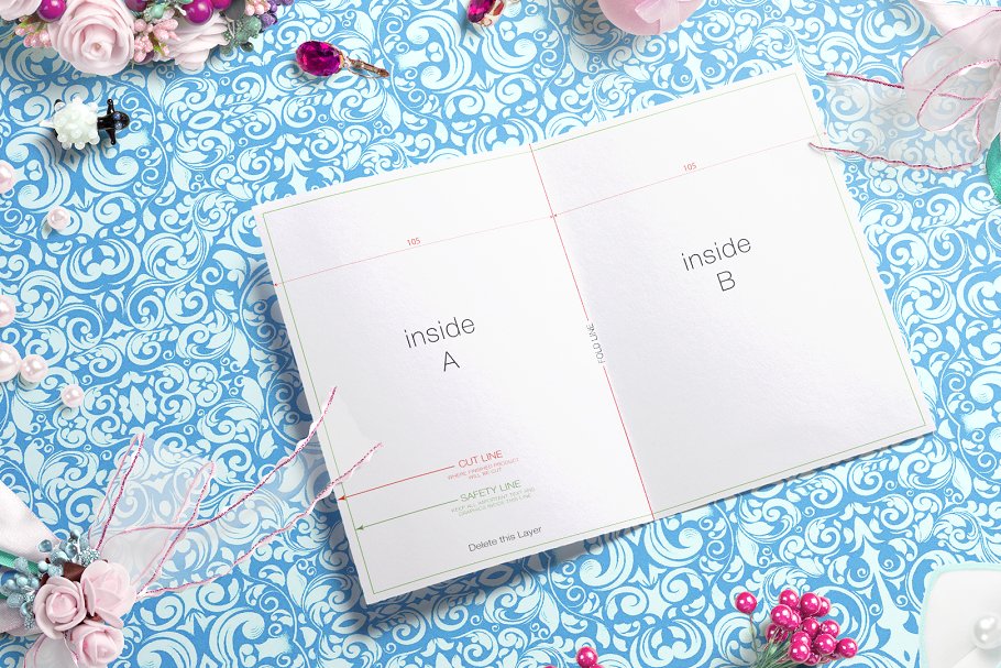 婚礼贺卡邀请卡样机 Wedding Greeting Cards mockups v.1插图(1)