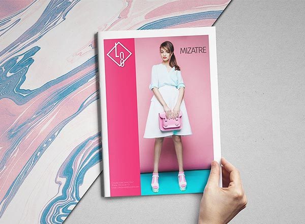 时尚的适合展示类的产品画册手册杂志楼书设计模板（indd）