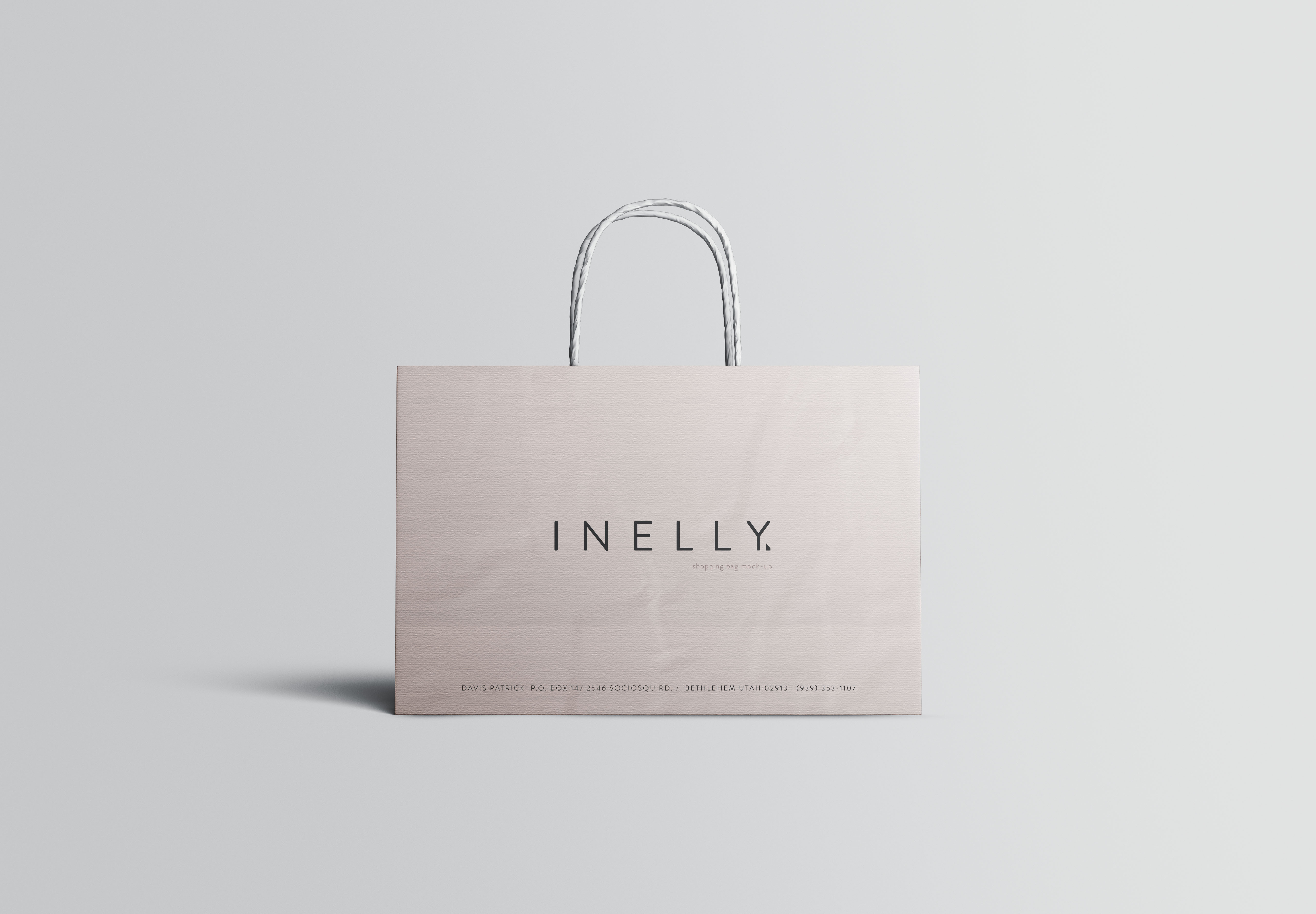 品牌商店购物纸袋设计效果图样机PSD模板 Paper Shopping Bag Mockup (PSD)插图(5)